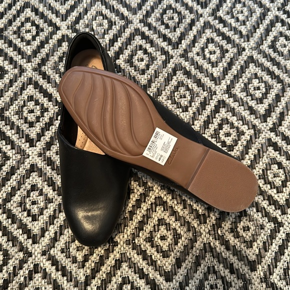 NWOT Clarks Juliet Palm Slip-On Black Leather Shoes 🖤 - Picture 3 of 4